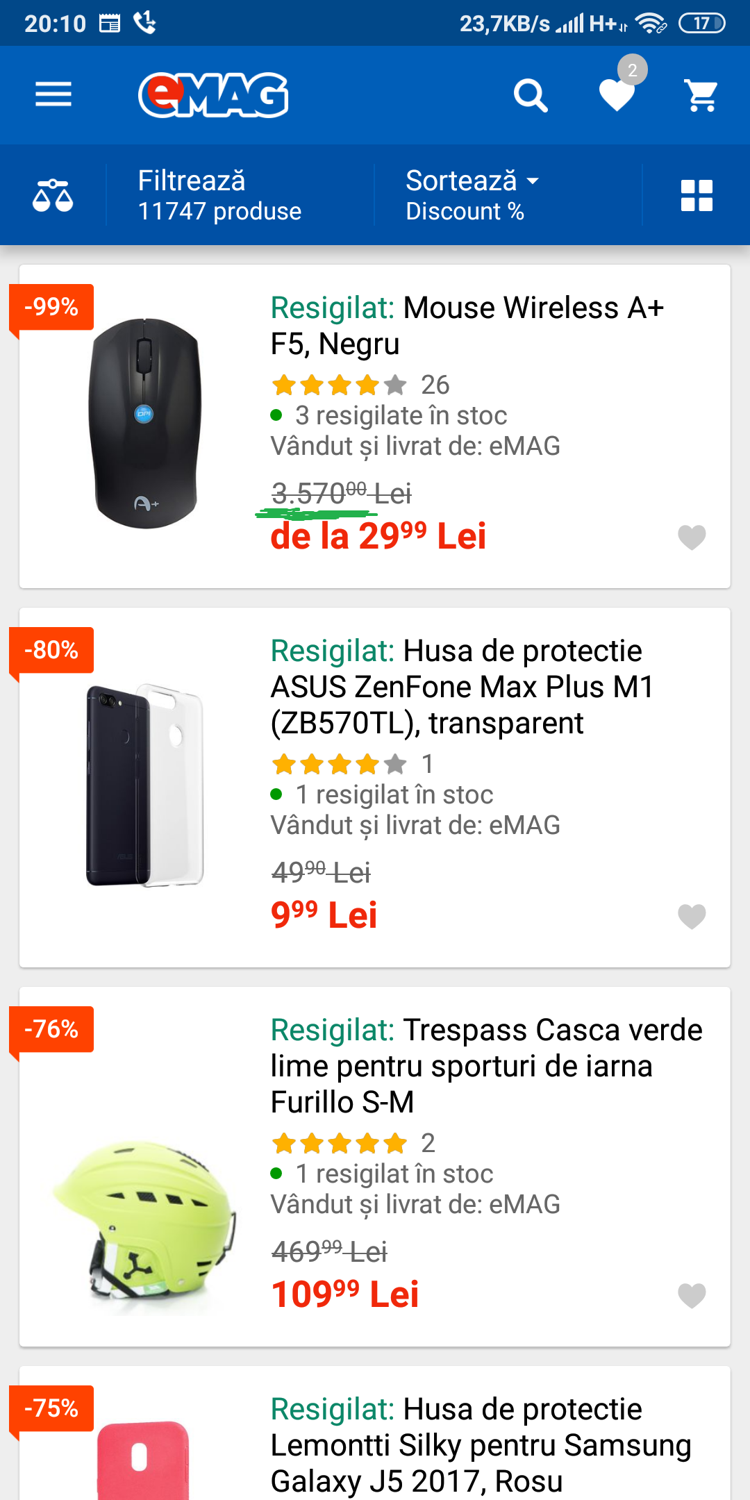 Reduceri mari la EMAG